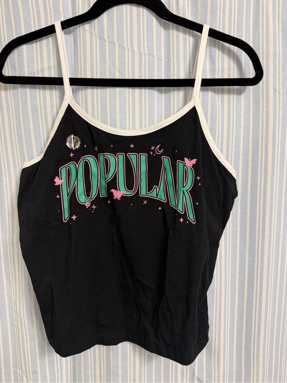 “Wicked” Popular Black Graphic Cami Tank Top
